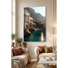 Ahsen resim çerçeve Kırılmaz Cam Tablo 5mm (Kalın) - Ev Işyeri Duvar Dekorasyonu - Soyut Doğa Tasarımlar (Dikey)