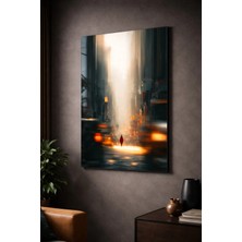 Ahsen resim çerçeve Kırılmaz Cam Tablo 5mm (Kalın) - Ev Işyeri Duvar Dekorasyonu - Soyut Tasarımlar (Dikey)