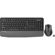 A4 Tech FG2500S Gri Plus 2.4ghz Fn-Mm Türkçe Q 3200DPI Klavye & Mouse Set