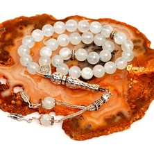 Taş Sandığı Akuamarin Taşı Tesbih ( 8 mm )