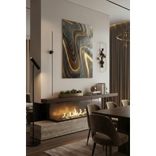 Ahsen resim çerçeve Kırılmaz Cam Tablo 5mm (Kalın) - Ev Işyeri Duvar Dekorasyonu – Soyut Modern Tasarımlar (Dikey)