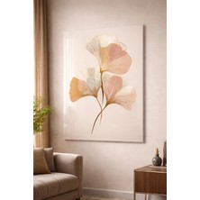 Ahsen resim çerçeve Kırılmaz Cam Tablo 5mm (Kalın) - Ev Işyeri Duvar Dekorasyonu - Soyut Çiçek Tasarımlar - (Dikey)