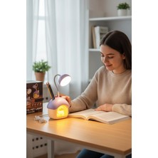 Allians Şık Ördek Temalı Kitap Okuma ve Gece Lambası Kalemlikli