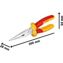 Aesco Bosch Profesyonel Izoleli Düz Kargaburun 200 mm