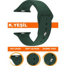  apple watch uyumlu seri 1/2/3/4/5/6/se/7/8/9 - 42/44/45/49mm silikon saat kordonu kayışı app-s11