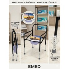 Emed Desenli Tuvalet Sandalye Wc Yükseltici Klozet Sandalye
