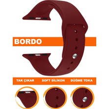  apple watch uyumlu seri 1/2/3/4/5/6/se/7/8/9 - 42/44/45/49mm silikon saat kordonu kayışı app-s06