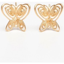 Innuendo Jewelry 925 Ayar Gümüş Füsun Kelebek Küpe