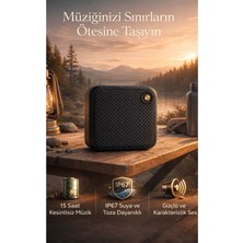 FaroxTech Taşınabilir Bluetooth Hoparlör - 15+ Saat Şarj - IP67 Suya Dayanıklı
