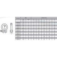 Aesco M12 Omega Zincir Kilidi 1/2 ( 2 Adet )