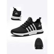 Liarca Hava Tabanlı Siyah Unisex Spor Ayakkabı - Rahat ve Şık Günlük Yürüyüş Ayakkabısı