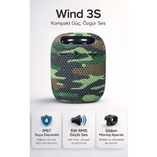 FaroxTech Wind 3s Bluetooth Hoparlör - 5W Rms, IP67 Su Geçirmez, Bisiklet & Motosiklet Gidon Aparatlı