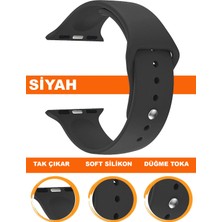  apple watch uyumlu seri 1/2/3/4/5/6/se/7/8/9 - 42/44/45/49mm silikon saat kordonu kayışı app-s12