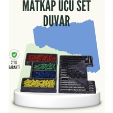 Zero Land Hnrlishp Matkap Ucu Seti 24 Parça Organizer Kutulu Ahşap Metal Beton Uyumlu