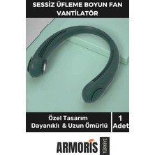 Armoris Yeni Nesil Taşınabilir Şarjlı Güçlü Yüksek Kaliteli Sessiz Hava Soğutucu Üflemeli Boyun Vantilatör