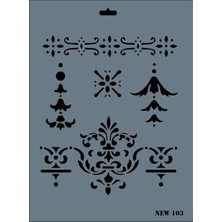Aesco Rich New Seri N-103 Stencil 35X25 cm