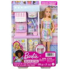  mattel hcn46 barbie dondurma dükkanı oyun seti