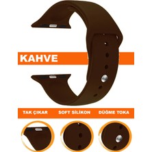  apple watch uyumlu seri 1/2/3/4/5/6/se/7/8/9 - 42/44/45/49mm silikon saat kordonu kayışı app-s09