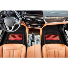 Honda Civic 2012-2016 | Sedan Model Uyumlu Siyah- Kırmızı Renk  Oto Paspas Seti