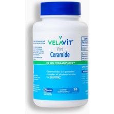 Velavit Viva Ceramide - Seramid Içeren Takviye Edici Gıda 30 Kapsül - Dezenfektan Hediyeli (%72 Alkol)
