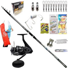 Okuma Wave Power 8000 420CM 70-250GR Oslo Crome Profesyonel Kıyı Olta Takımı Seti