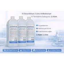 urfakent bilişim ve medya danışmanlık El Dezenfektanı 1 Litre Antibakteriyel El Temizleme Solüsyonu 3 Adet