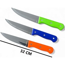 Güzelyüz Avm Plastik Saplı Mutfak Bıçağı 1. Sınıf Bıçak 32CM Sebze Meyve Et Bıçağı 1 Adet