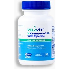 Velavit V- Coenzyme Q10 Piperine - Koenzim Q10 Içeren Takviye Edici Gıda - 30 Kapsül