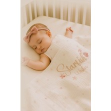 Bistil Bistyle Müslin Battaniye Starfish Wishes Pembe - Ekru