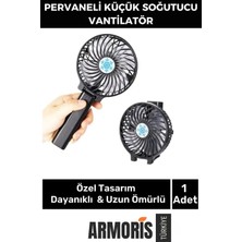 Armoris Yeni Cep Boyu USB Şarjlı 3 Kademeli Sessiz Taşınabilir Mini Fan Pervaneli Soğutucu Küçük Vantilatör