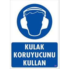 Aesco Kulak Koruyucu Kullan Uyarı Levhası 25X35 Kod:35