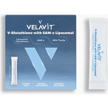 Velavit V- glutathione With Sam-E Liposomal- Lipozomal Formda Glutatyon, Sam-E ve Silimarin Içeren Takviye Edici Gıda - 30 Saşe