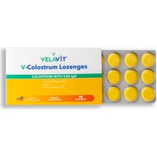 Velavit V- Colostrum Lozenges - Kolostrum Içeren Pastil - 15 Adet