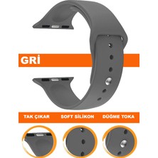  apple watch uyumlu seri 1/2/3/4/5/6/se/7/8/9 - 42/44/45/49mm silikon saat kordonu kayışı app-s01