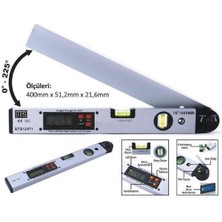 Aesco Bts 12471 Dijital Açı Ölçerli Su Terazisi 40 cm