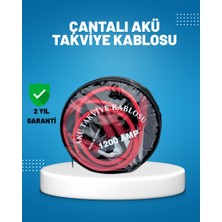 Zero Land Hnrlishp 1200 Amper Akü Takviye Kablosu 2 Metre Izoleli Bakır Uçlu