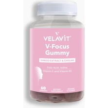 Velavit V- Focus Gummy - Odaklanma Için Günlük Destek - 60 Adet Çiğnenebilir Vitamin