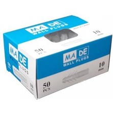 Aesco Made 10 mm Plastik Dubel 50 Adet