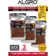 Algro Dana Ciğerli Munchy Stick Çiğnemelik Yenilebilir 10 Adet Stick x 3 Paket