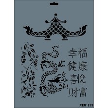 Aesco Rich New Seri N-133 Stencil 35X25 cm