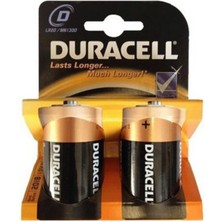 Aesco Duracell Alkalin D Büyük Boy Pil 2 Li Ambalaj