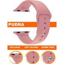  apple watch uyumlu seri 1/2/3/4/5/6/se/7/8/9 - 42/44/45/49mm silikon saat kordonu kayışı app-s04