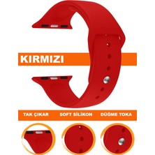  apple watch uyumlu seri 1/2/3/4/5/6/se/7/8/9 - 42/44/45/49mm silikon saat kordonu kayışı app-s10