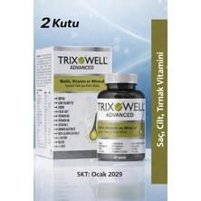 Trixowell Advanced Biotin Vitamin ve Mineral Içeren Saç Cilt ve Tırnak Vitamini - 2 Kutu SKT: 01.2029