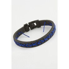 SiHako Ipli Işlemeli Kaliteli Suni Deri Bileklik