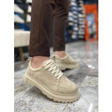 Pazarcan KB-702 Kuback Bej Süet Günlük Erkek Ayakkabı