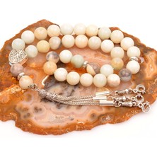 Taş Sandığı Amazonit Taşı Tesbih ( 10 mm )