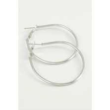 SiHako Oval Halka Küpe 4,5 cm