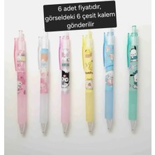 Dogadastore Kuromi My Melody Pompompurin Pochacco Cinnamoroll Versatil 0,7 Uçlu Kalem 6 Lı Ürün