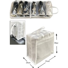 Pazarcan Ayakkabı Saklama ve Taşima Çantası (Çizgili Model) Shoe Tote